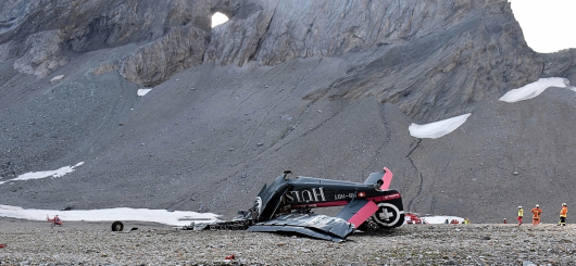 Bildnachweis: Kantonspolizei Graubünden 2018-08-05 Flims JU52