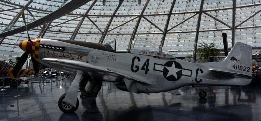 Mustang P-51 im Hangar-7, 03.07.21