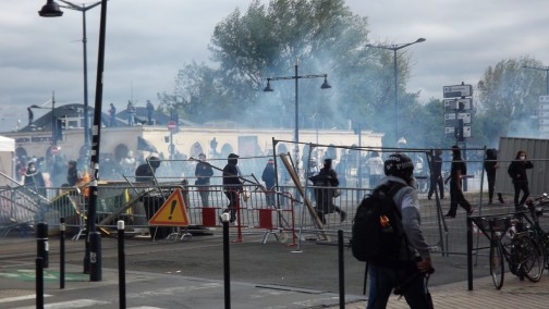 Débordements lors de la manifestation du 17 octobre 2026 à Bordeaux.